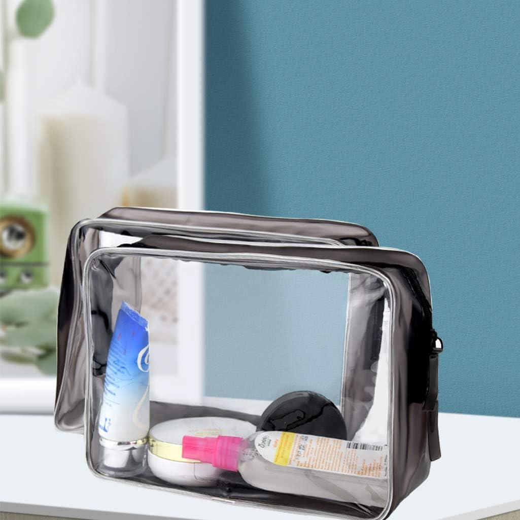 5 Bolsas de Cosméticos Transparentes Wobe Aprobadas por TSA