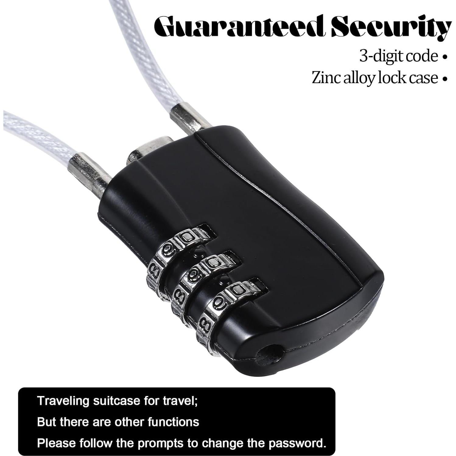 Candados TSA FdcLixuvol 2 Pack Combinación Portátil 82g