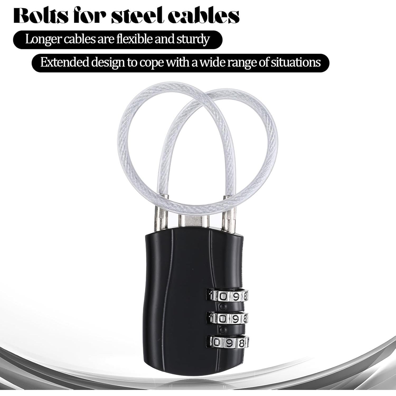 Candados TSA FdcLixuvol 2 Pack Combinación Portátil 82g