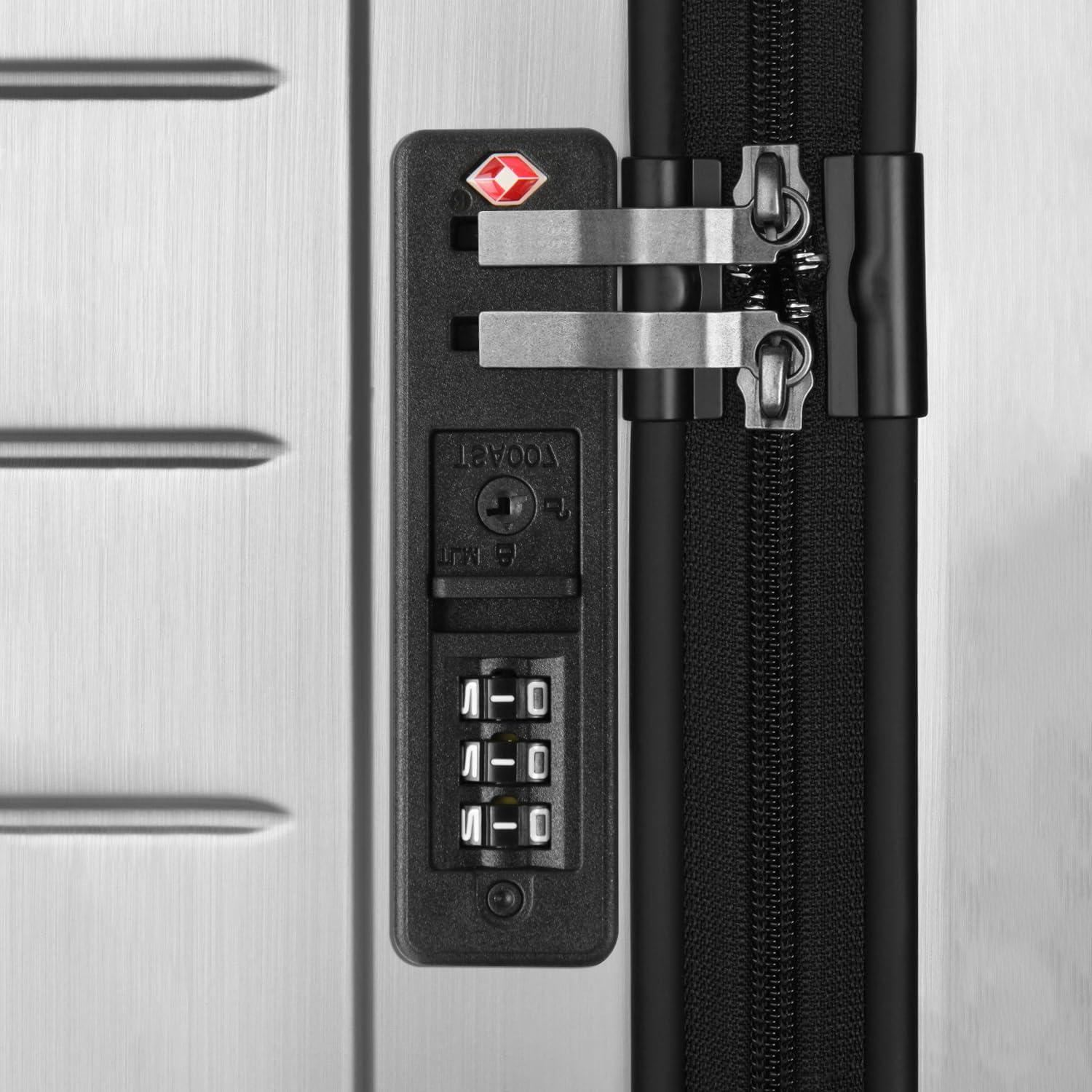 2 Candados TSA de Combinación Ech.Apr para Equipaje Negro