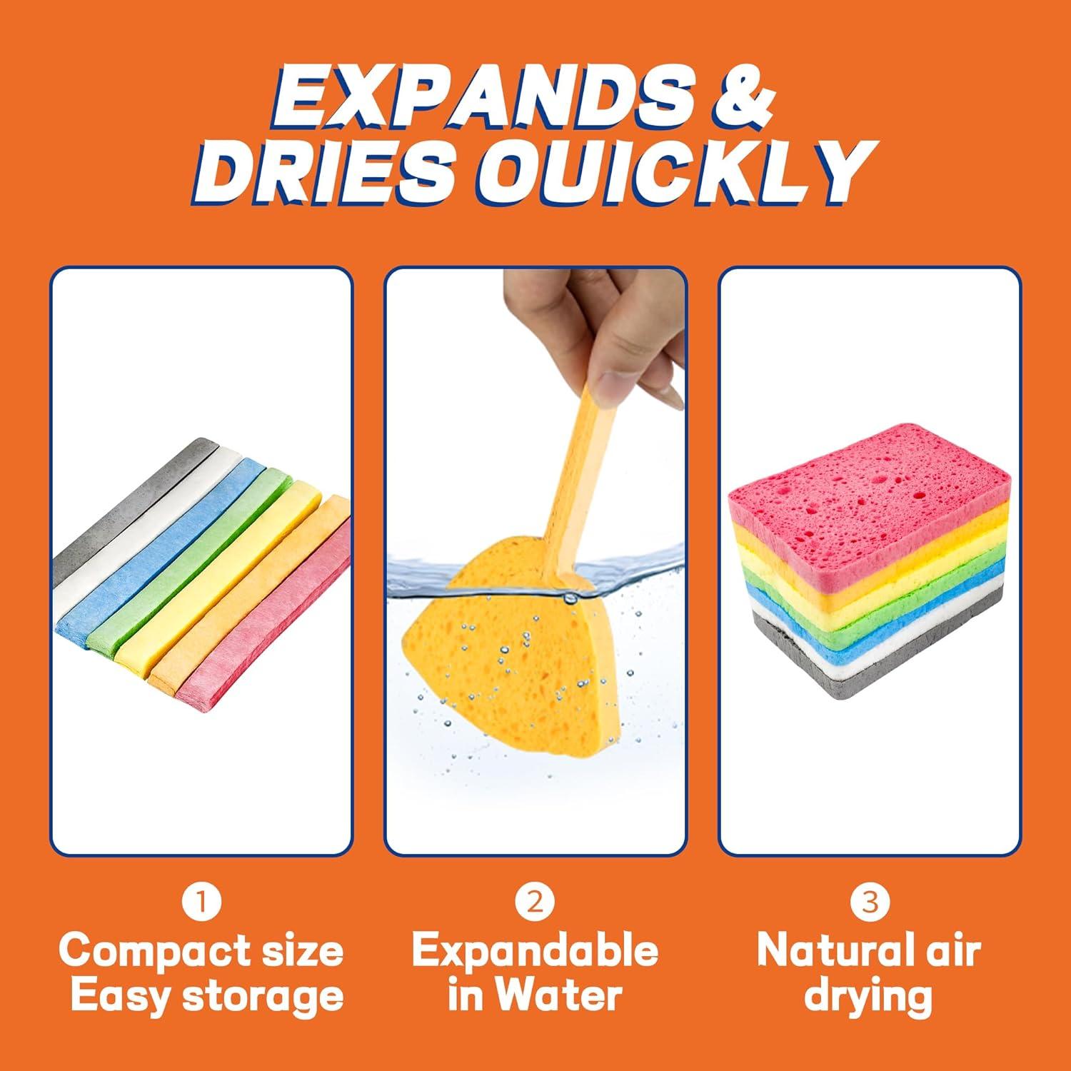 Esponjas de Celulosa Comprimida Derloyo 7 Unidades Ecológicas