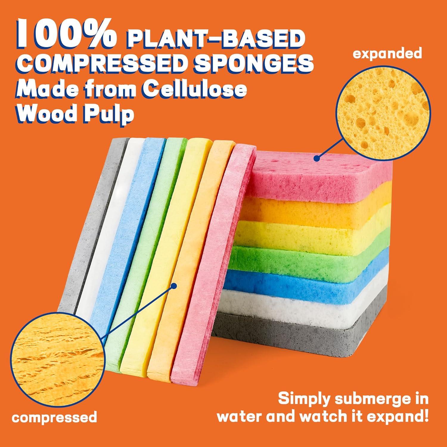 Esponjas de Celulosa Comprimida Derloyo 7 Unidades Ecológicas