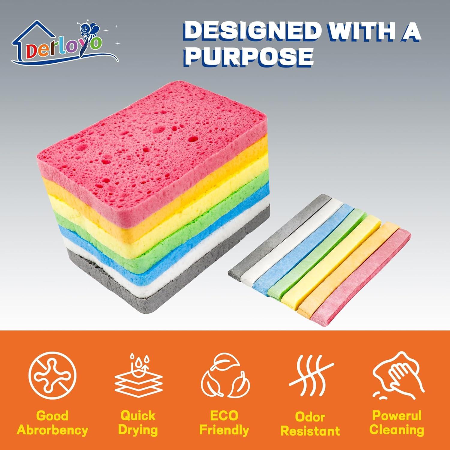 Esponjas de Celulosa Comprimida Derloyo 7 Unidades Ecológicas