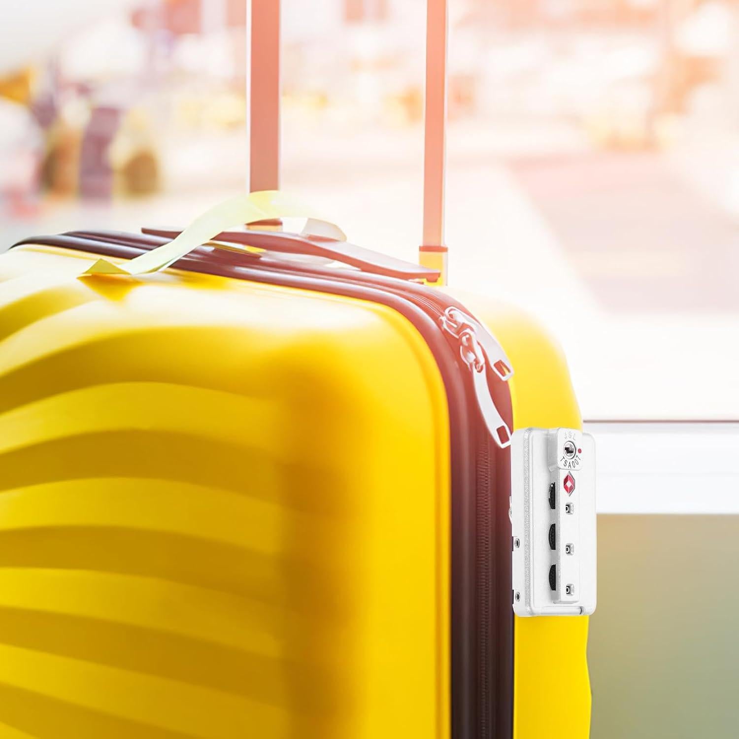 Candado de Equipaje Hemoton TSA 2pcs Combinación 3 Dígitos