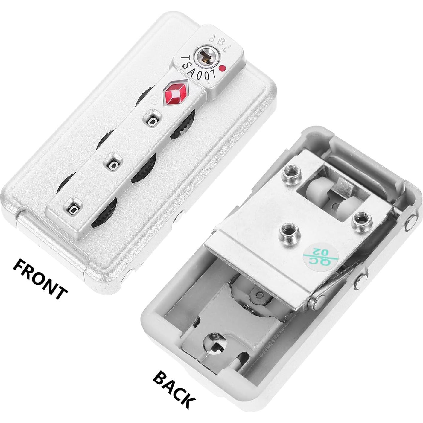 Candado de Equipaje Hemoton TSA 2pcs Combinación 3 Dígitos