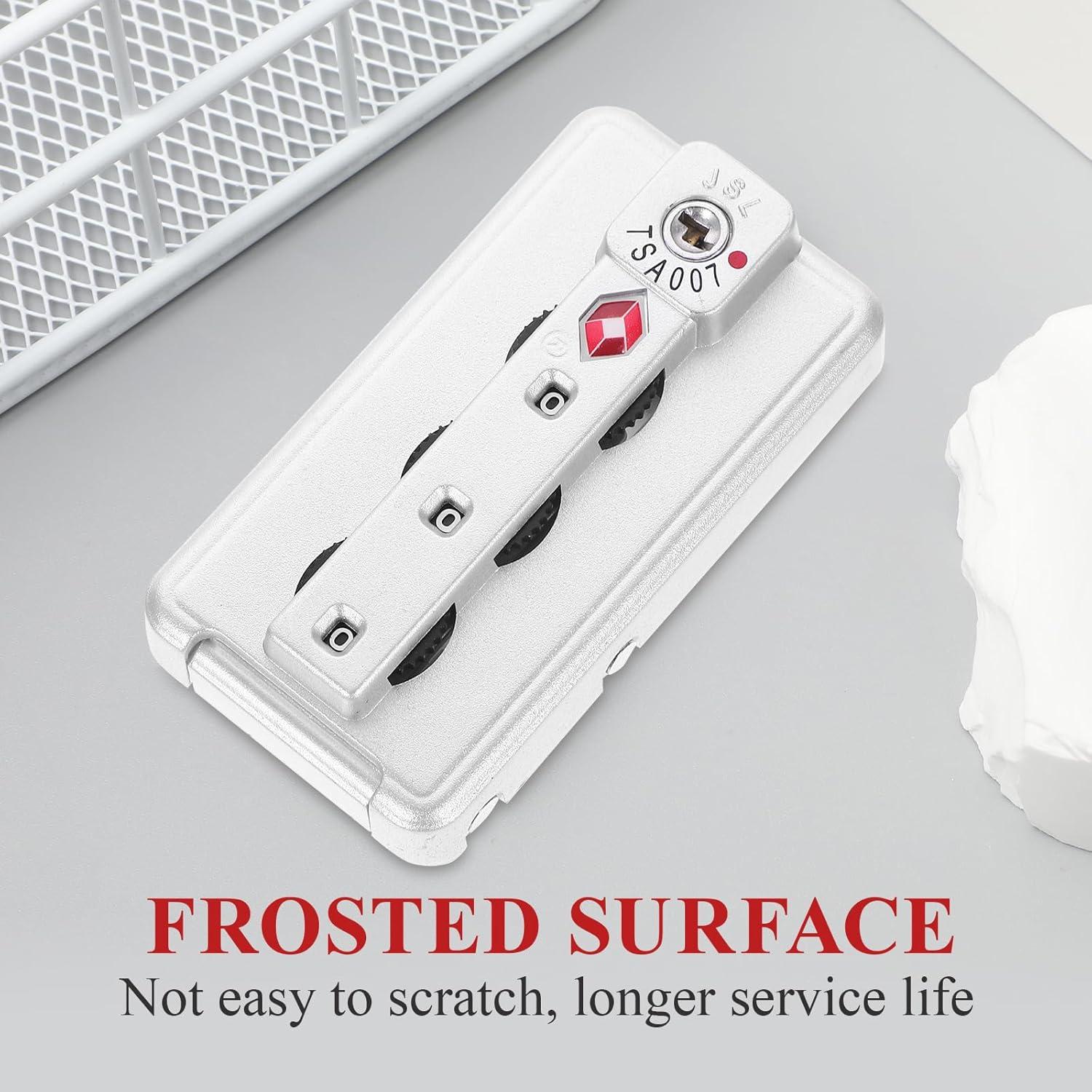 Candado de Equipaje Hemoton TSA 2pcs Combinación 3 Dígitos