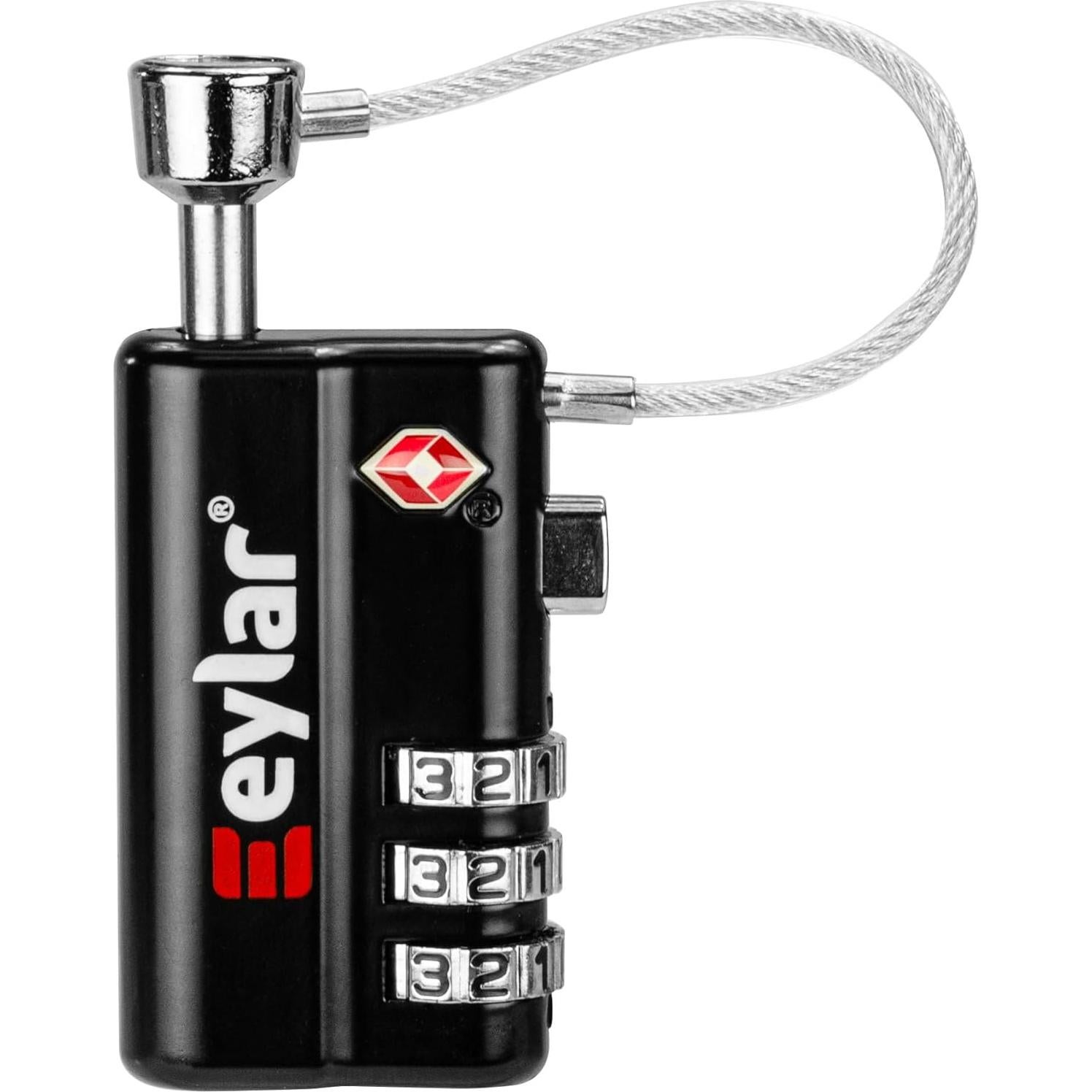 Candado de Combinación TSA Eylar 3 Dígitos - 2 Paquete