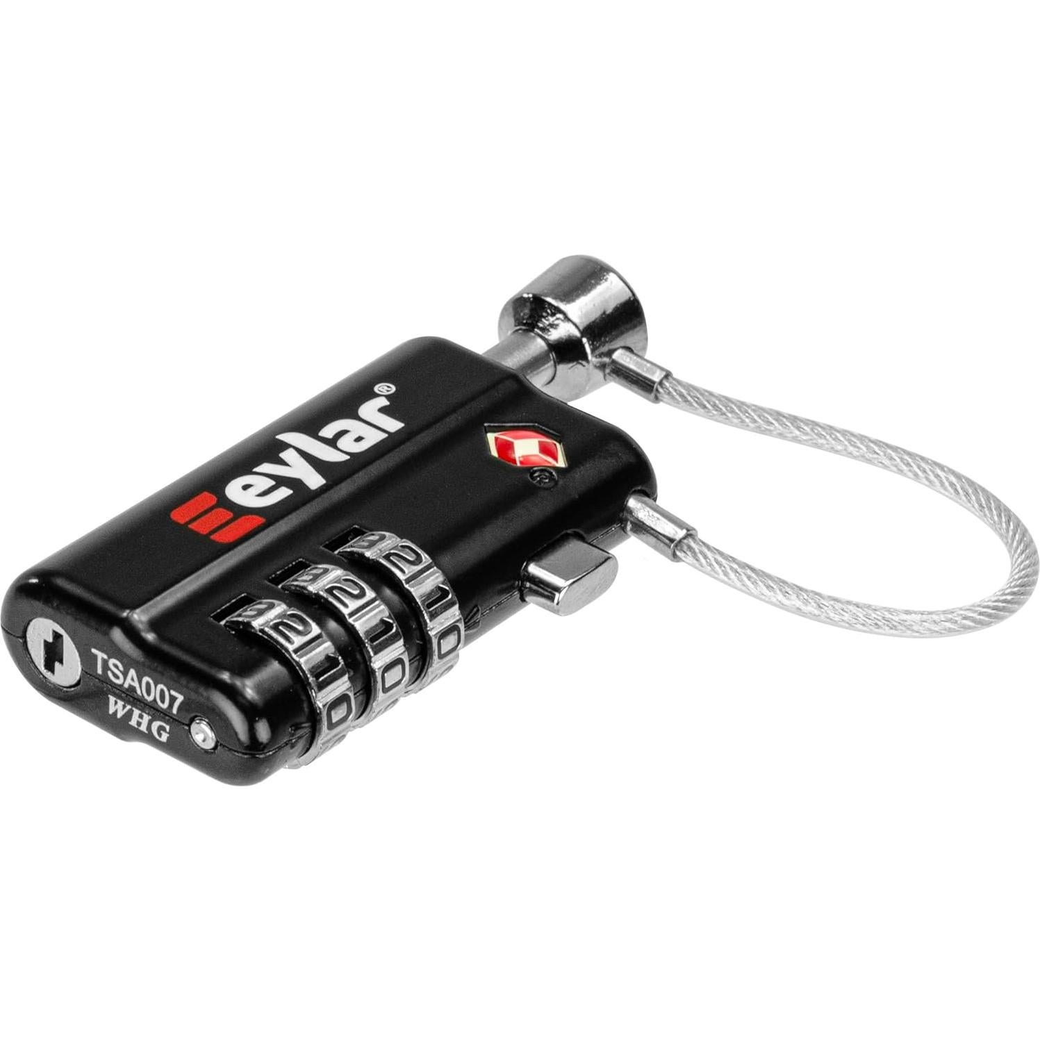 Candado de Combinación TSA Eylar 3 Dígitos - 2 Paquete