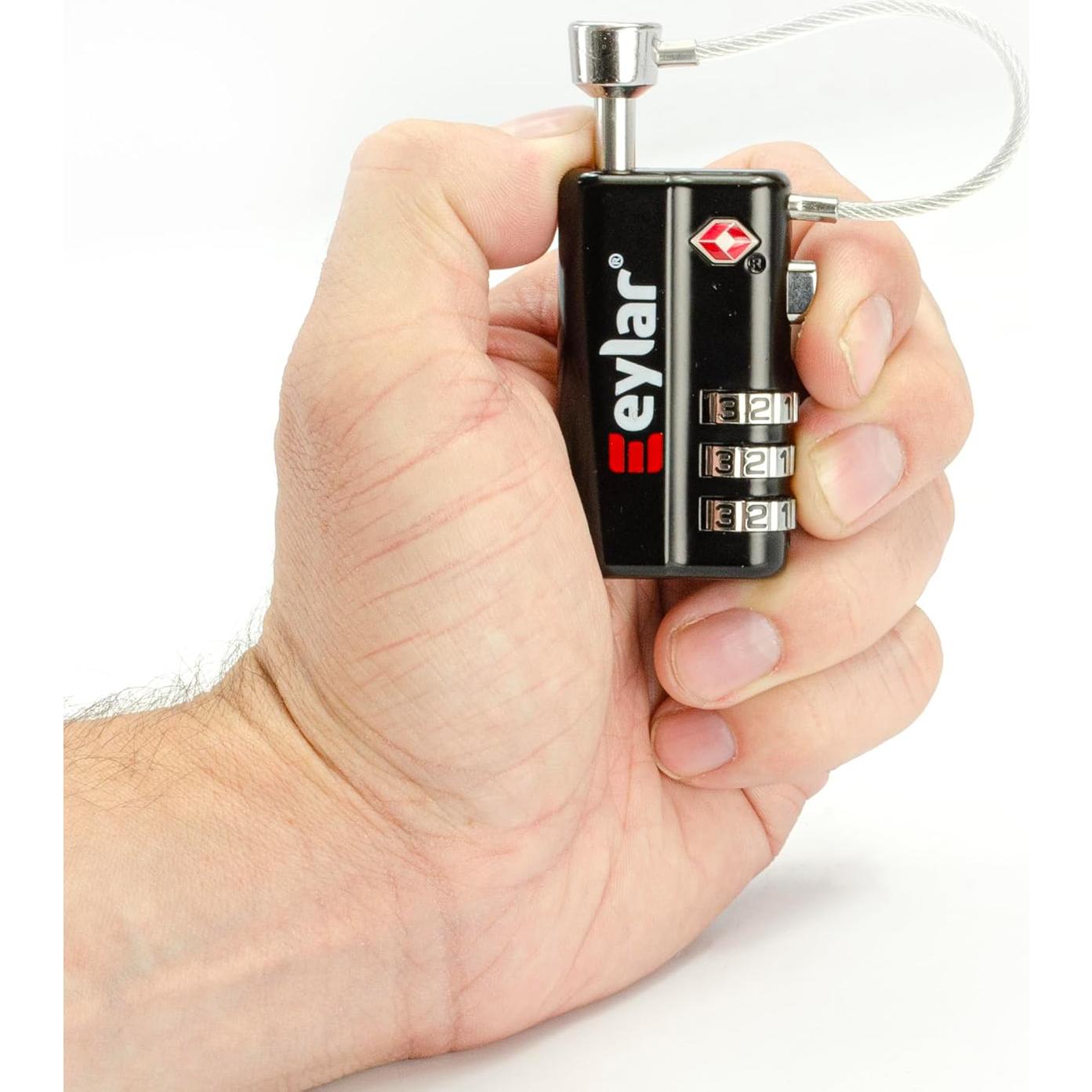 Candado de Combinación TSA Eylar 3 Dígitos - 2 Paquete