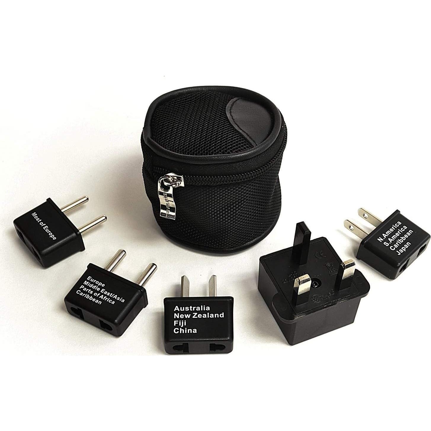 Adaptador de Enchufe de Viaje Internacional Ceptics 5 Piezas