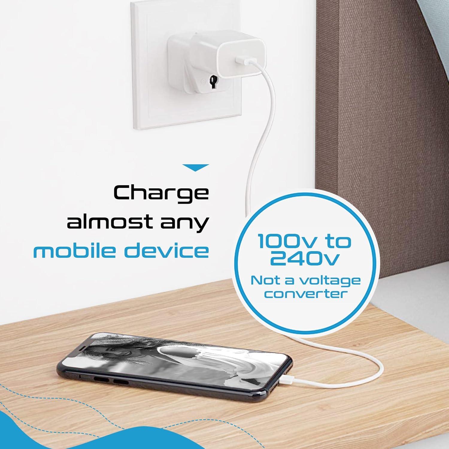 Adaptador de Viaje Ceptics GP-12PK, Set de 12 Adaptadores