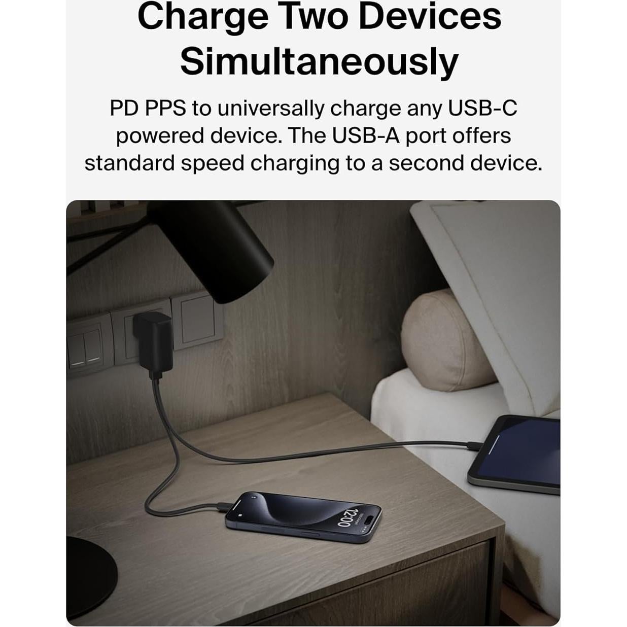Cargador Híbrido USB Belkin BoostCharge 25W + Batería 5000mAh