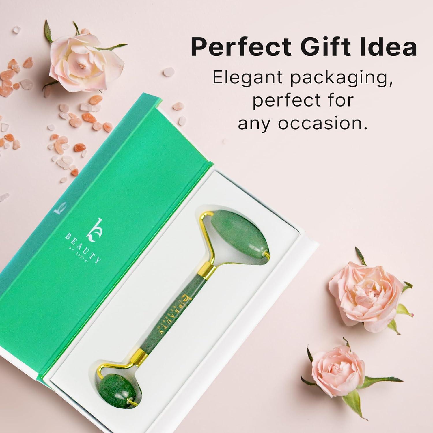 Rodillo de Jade Beauty by Earth para Cuidado Facial 17.78cm