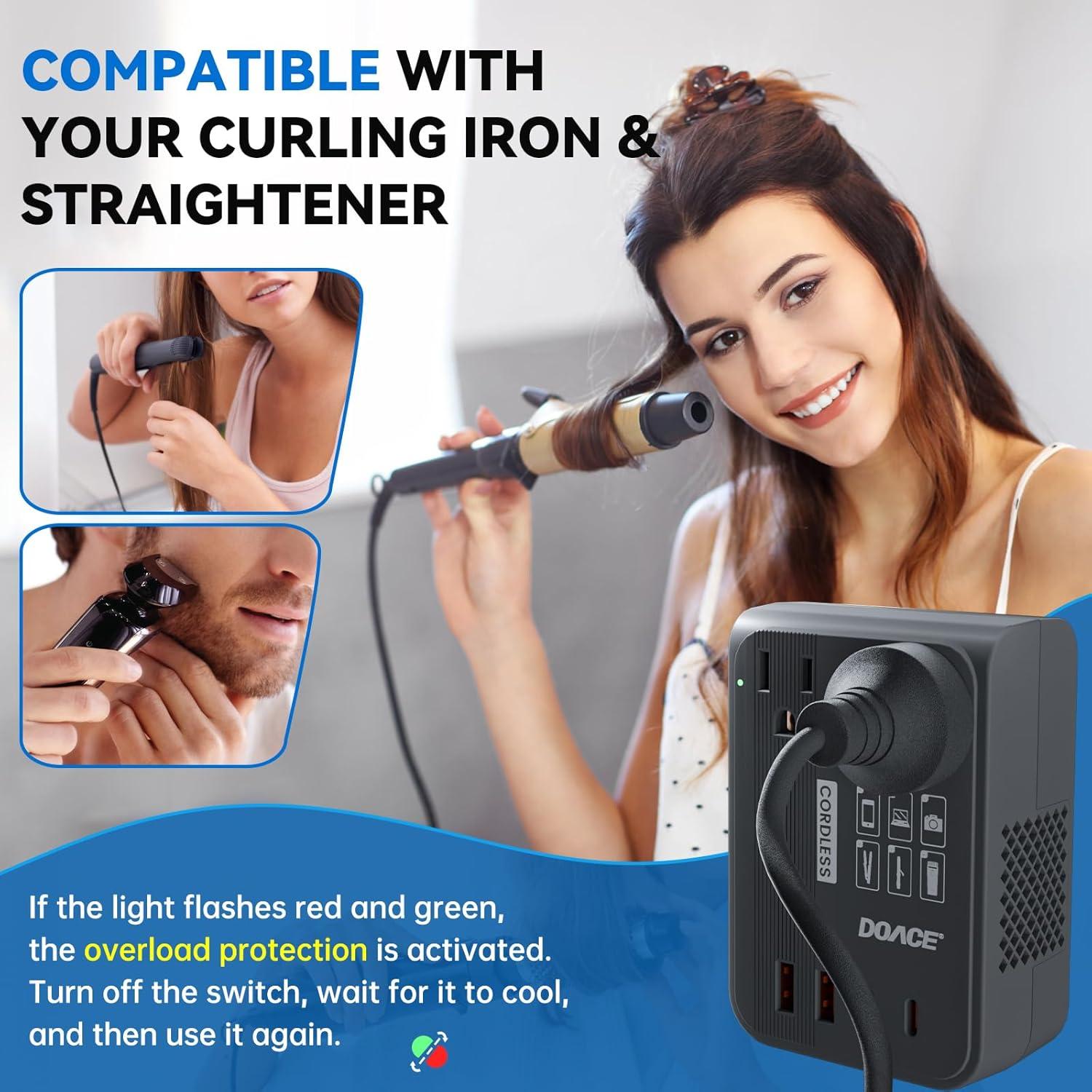 Convertidor de Voltaje DOACE 220V a 110V 350W con USB