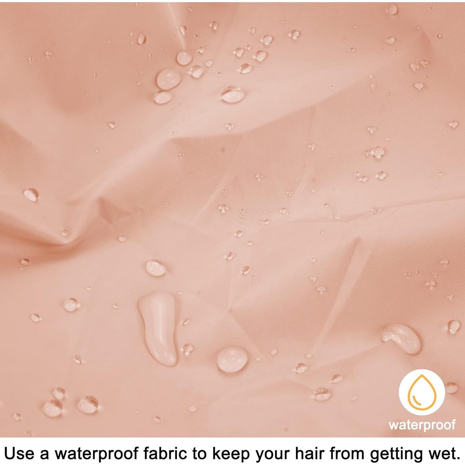 Gorro de Ducha Reutilizable Edoneery Beige Impermeable 28 cm