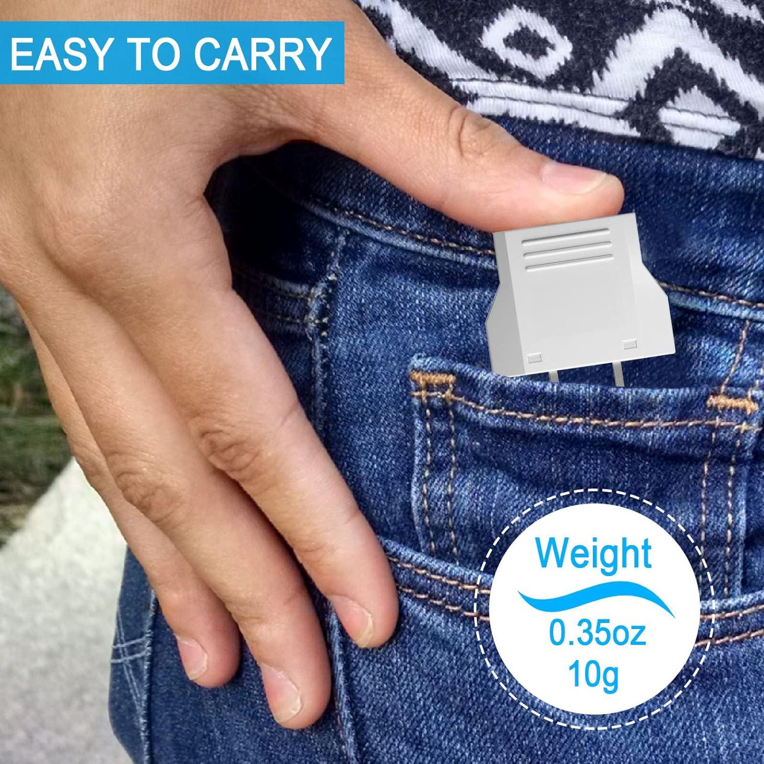 Adaptador de Enchufe de Europa a EE. UU. TiKeTaoKe - 4 Piezas