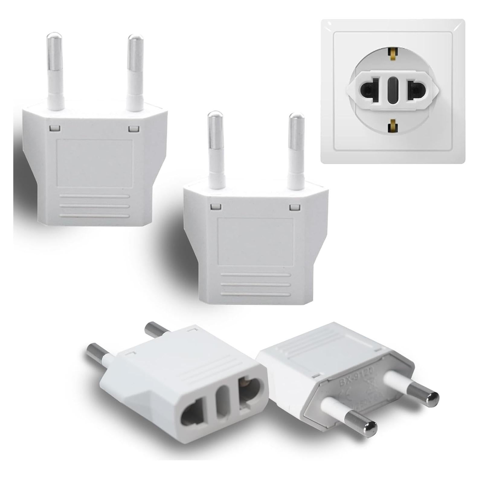 Adaptador de Enchufe de Viaje Rukinovi Tipo C 4 Piezas UE