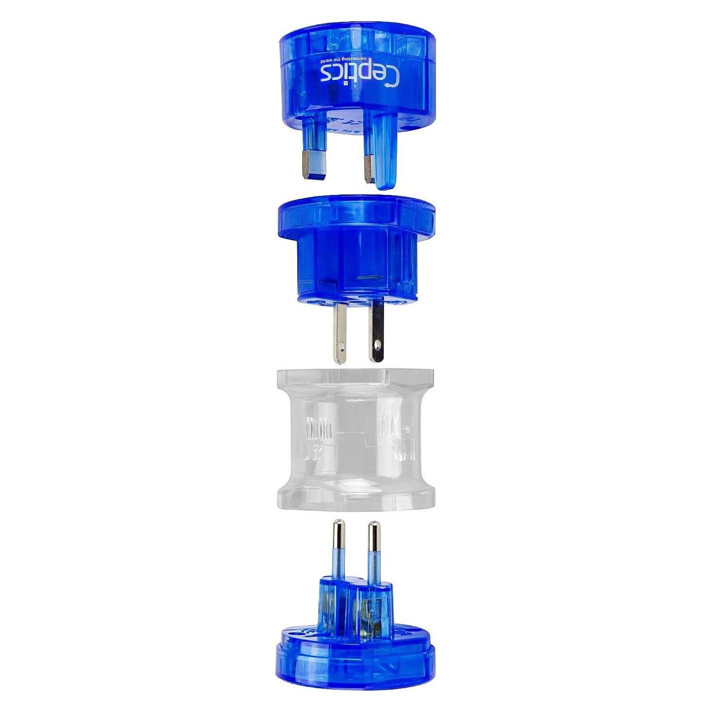 Adaptador de Viaje Universal Ceptics - Compacto, 150 Países