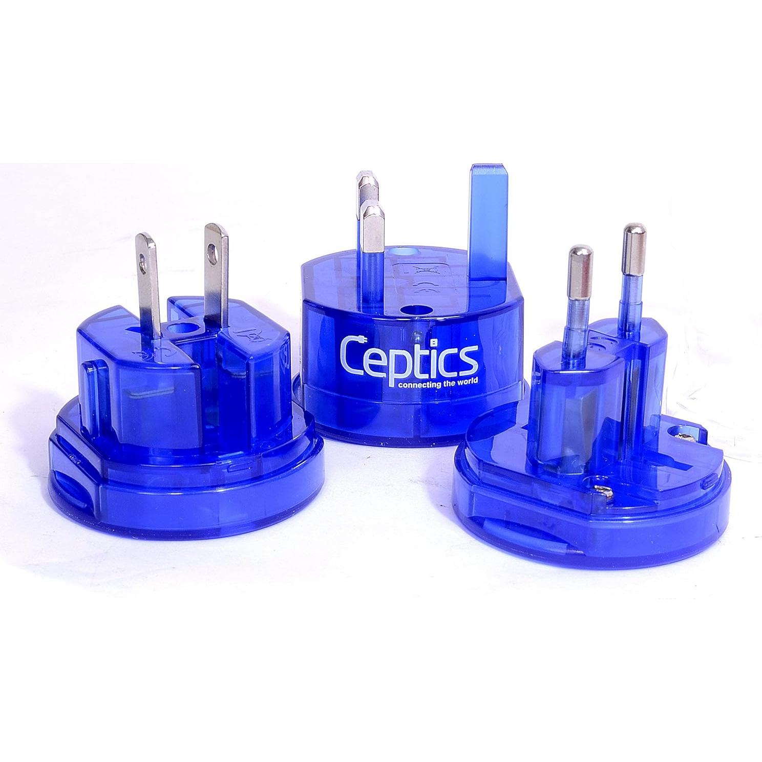 Adaptador de Viaje Universal Ceptics - Compacto, 150 Países