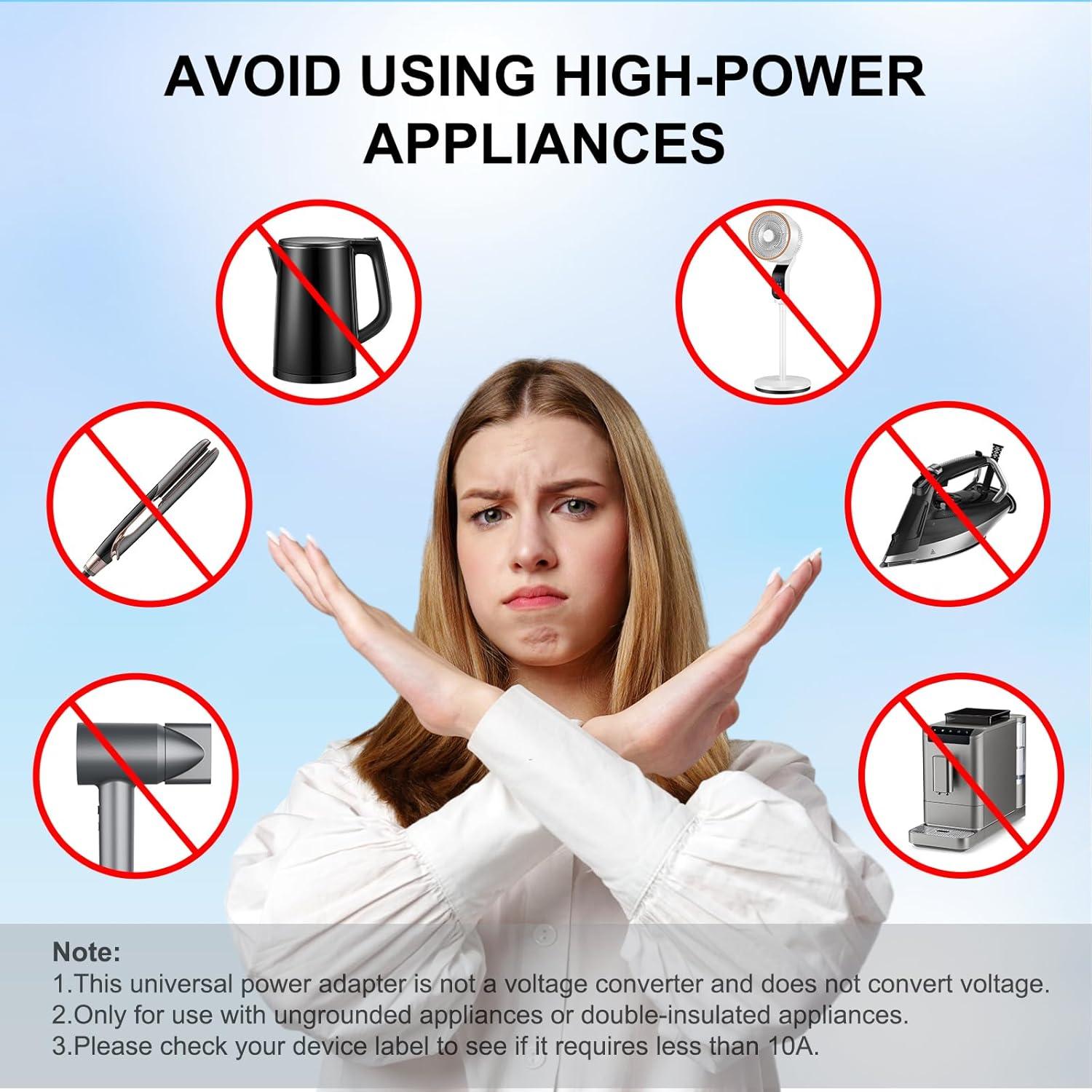 Adaptador de Viaje Universal 6 en 1 Gizmovine 10A Carga Rápida