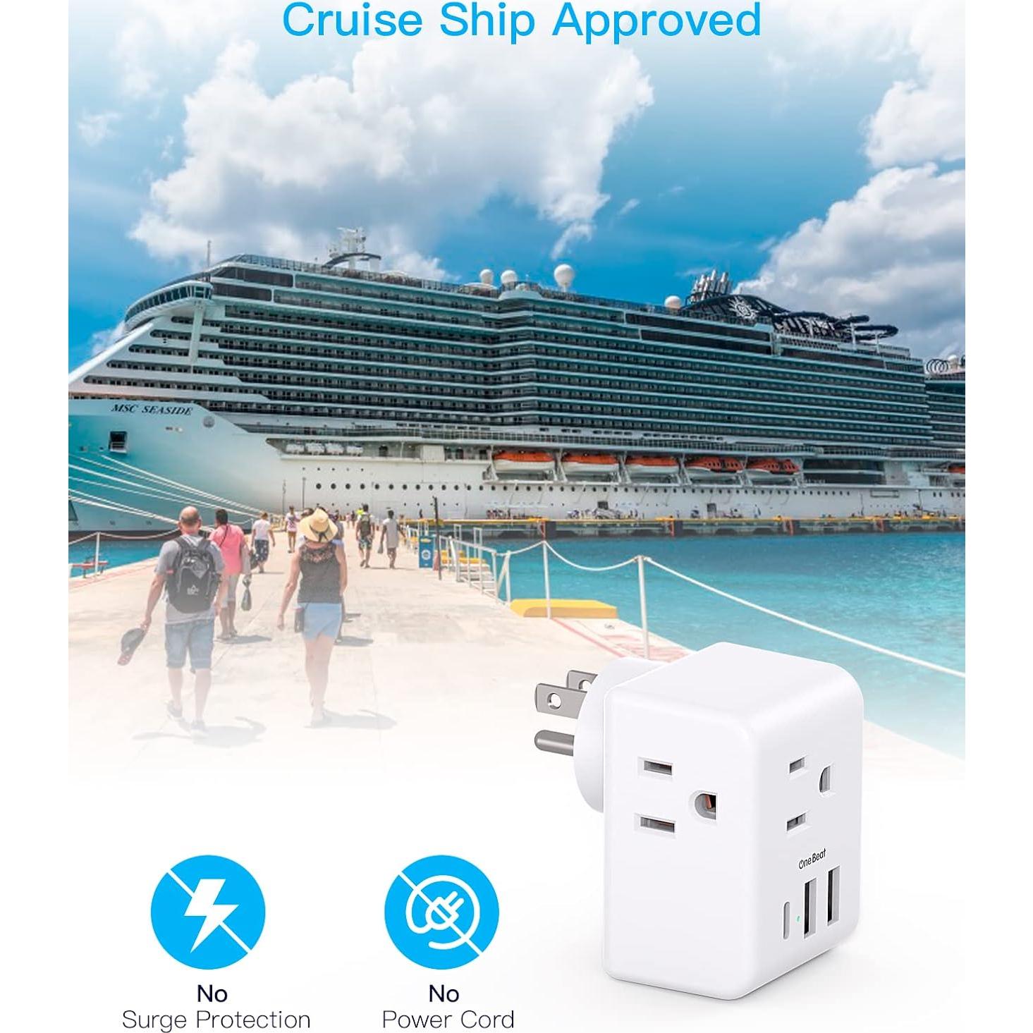 Extensor de Enchufe Múltiple One Beat 3 USB Carga Rápida