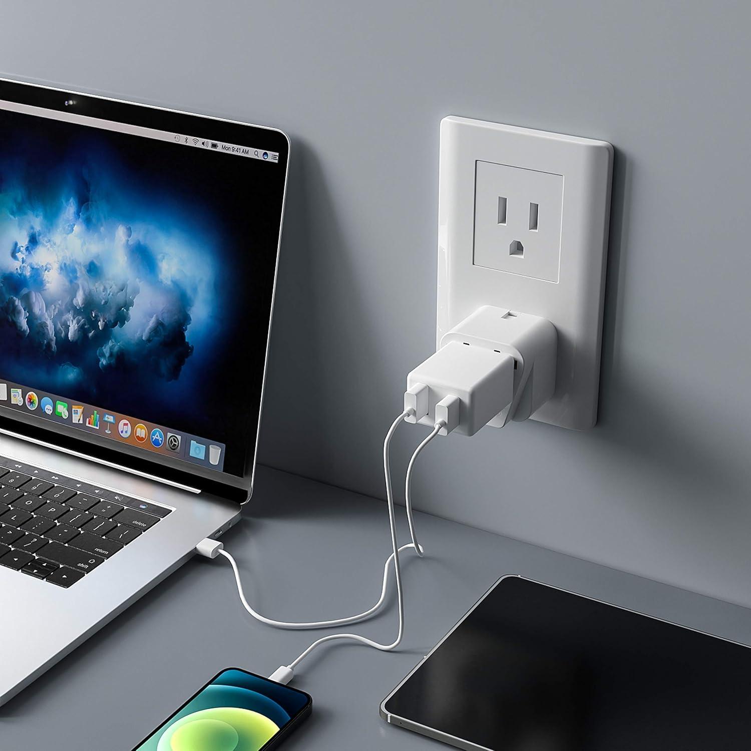 Adaptador de Enchufe Universal Bates - 2 Piezas Blanco