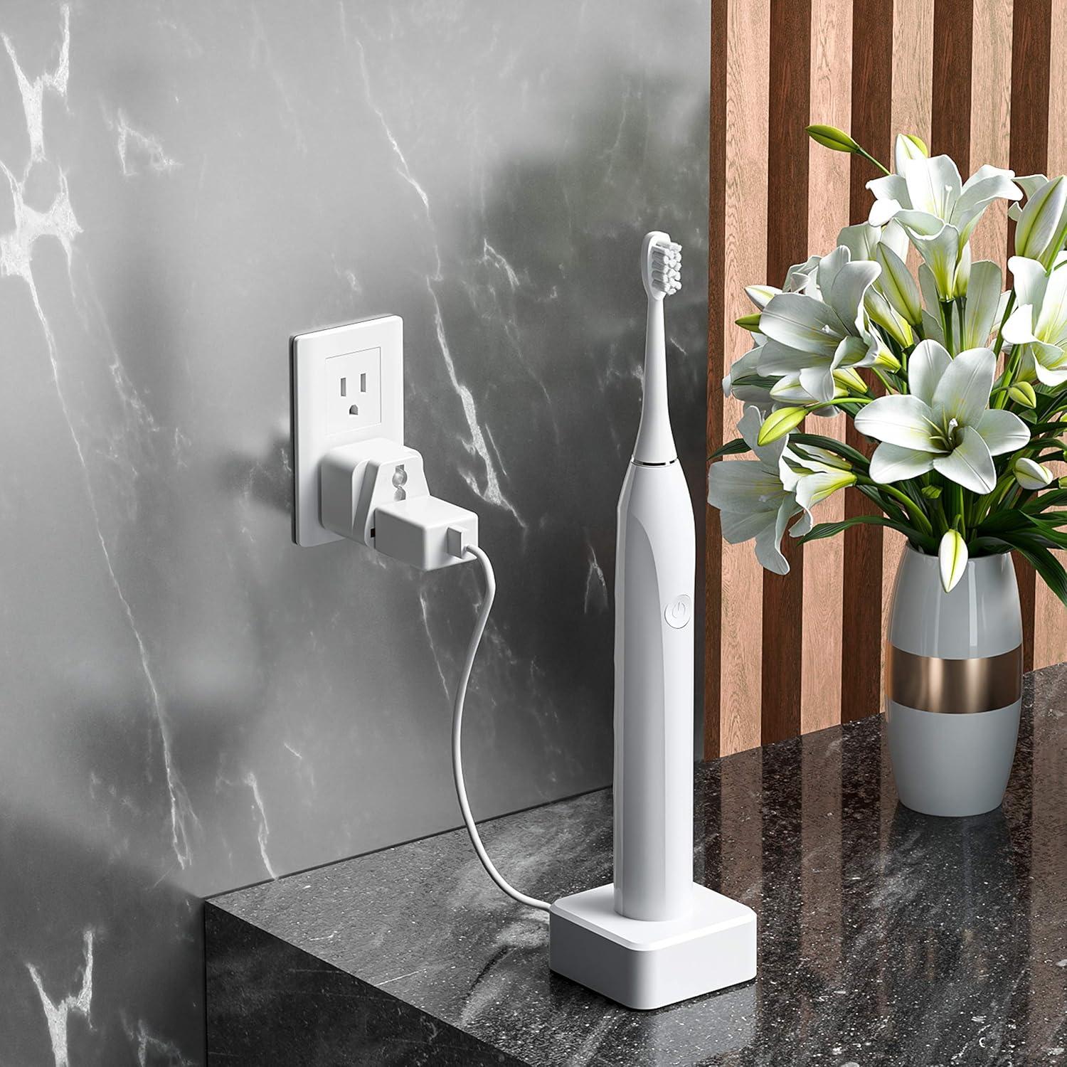 Adaptador de Enchufe Universal Bates - 2 Piezas Blanco