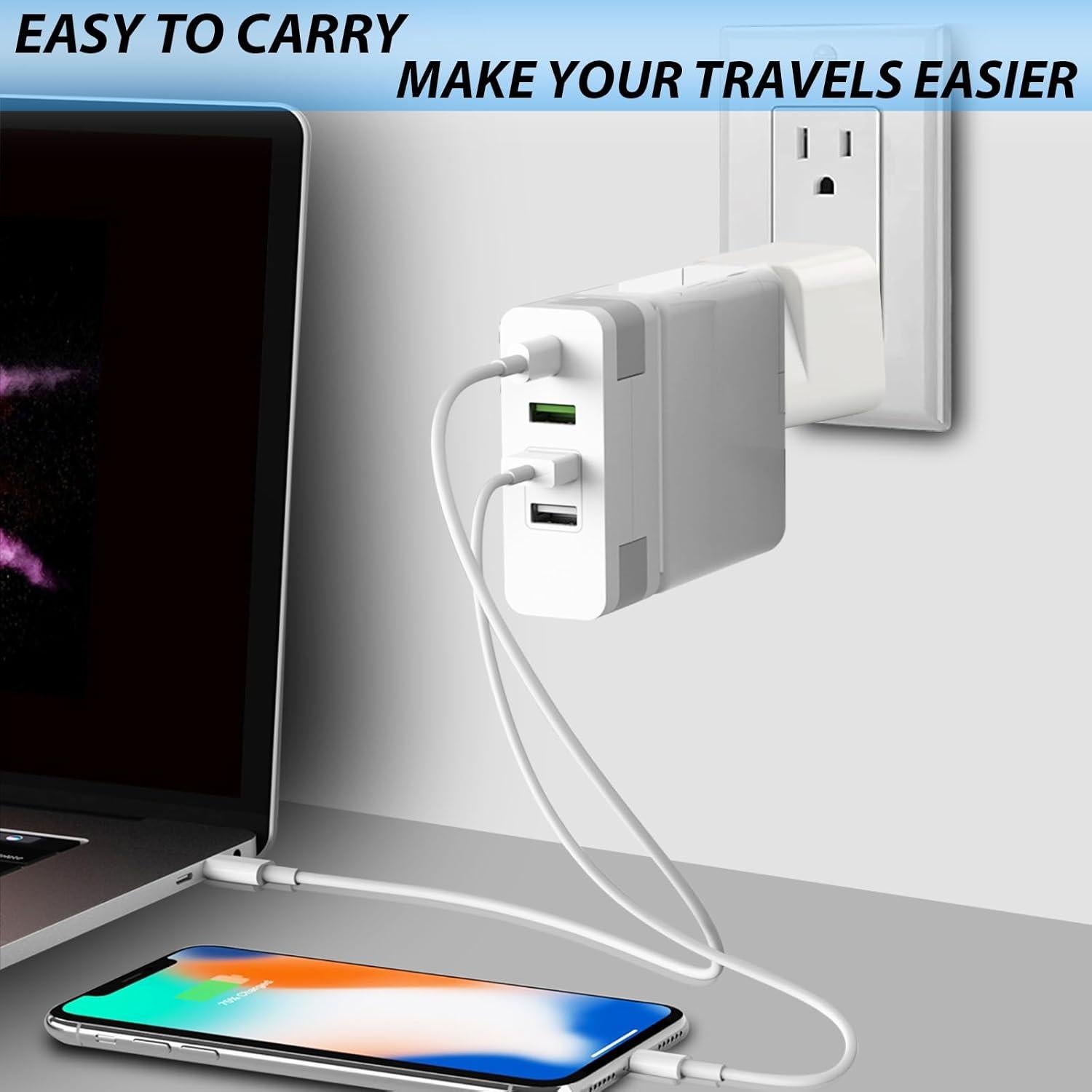 Adaptador de Enchufe Universal TiKeTaoKe - 3 Piezas Tipo B