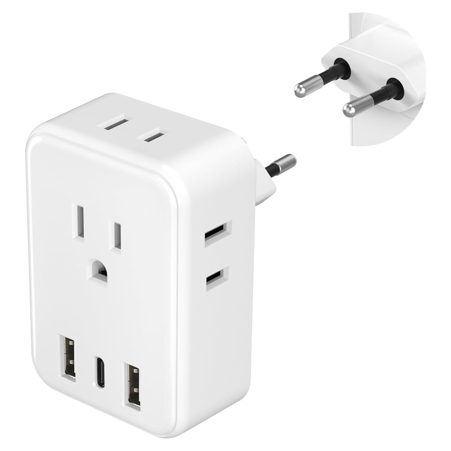 Adaptador de Enchufe de Viaje BN-LINK Tipo C 7-en-1 USB