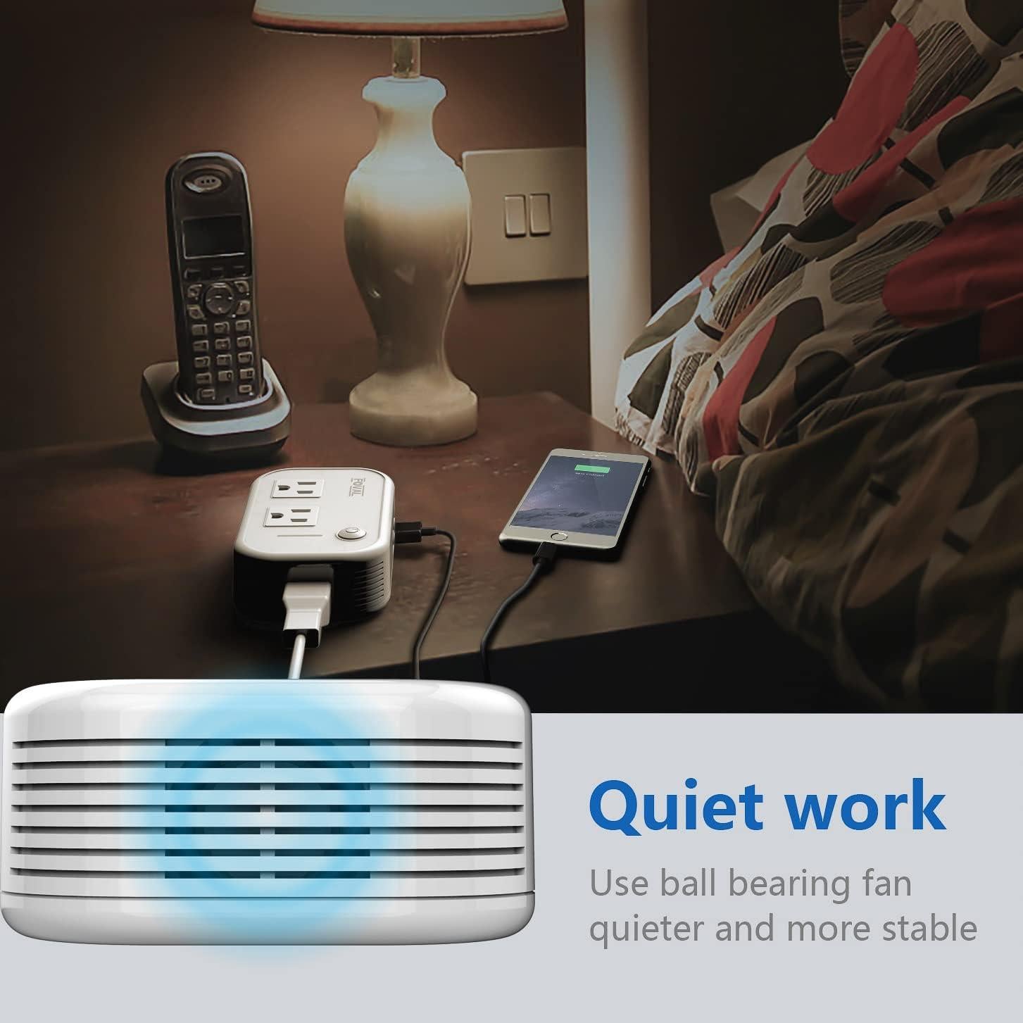 Convertidor de Voltaje FOVAL 220V a 110V 230W con USB