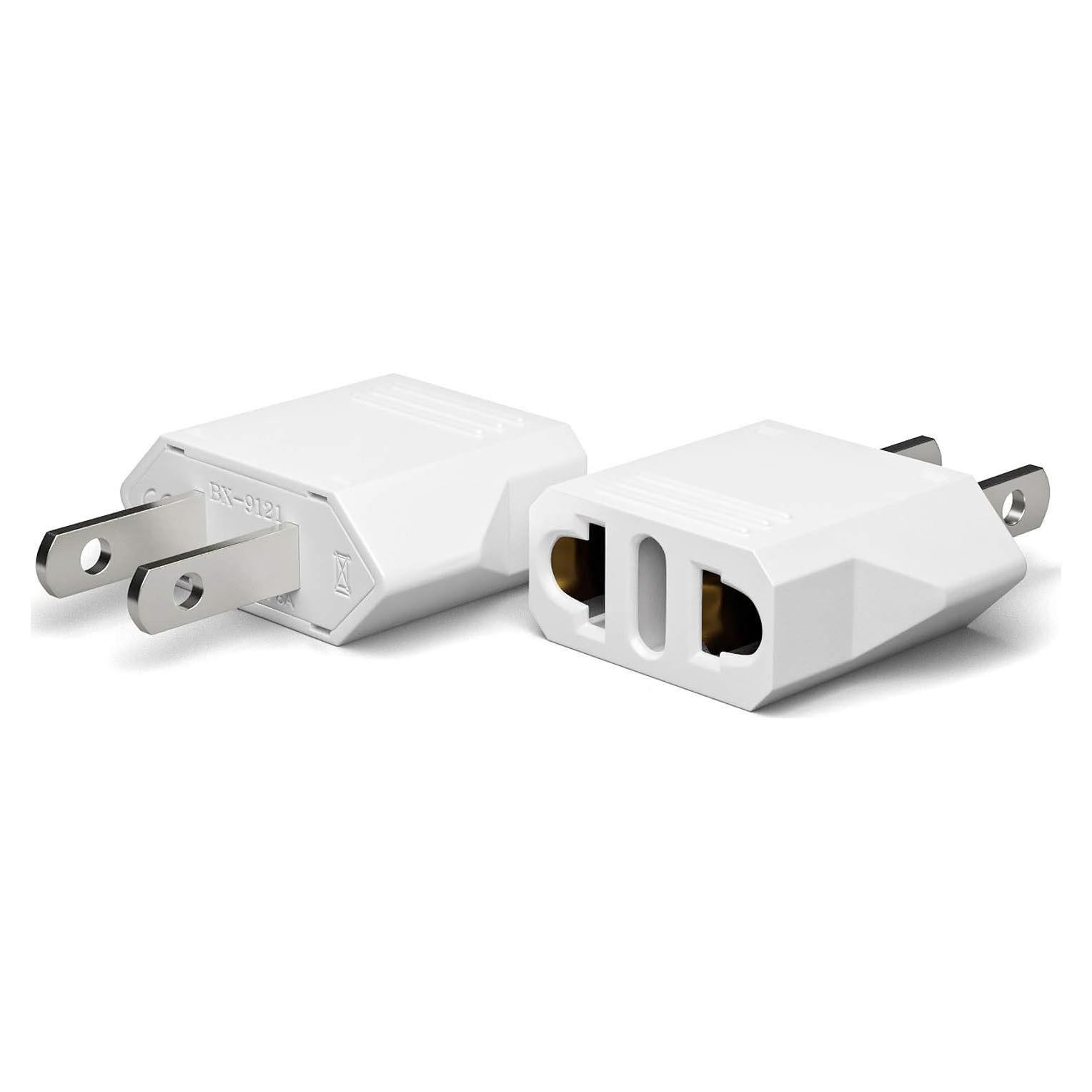 Adaptador de Enchufe Unidapt Europa a EE. UU. - Paquete de 2