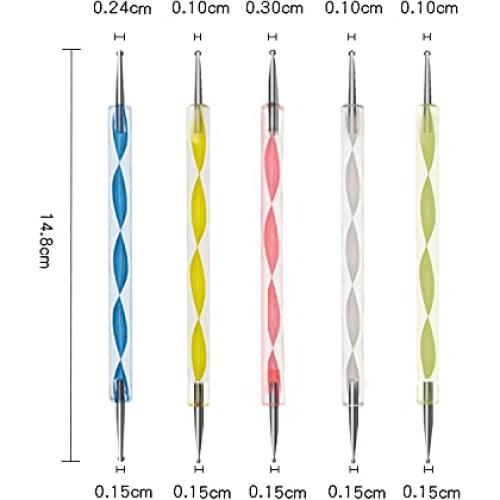 Conjunto de Pinceles para Arte de Uñas Artdone 20 Piezas