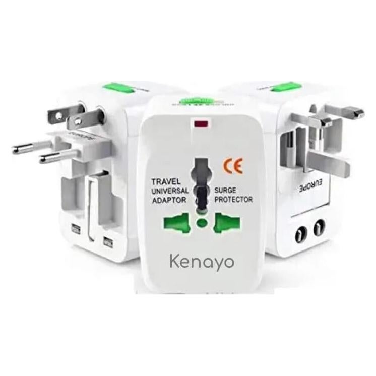 Adaptador de Corriente Universal Kenayo - Cargador de Viaje Internacional