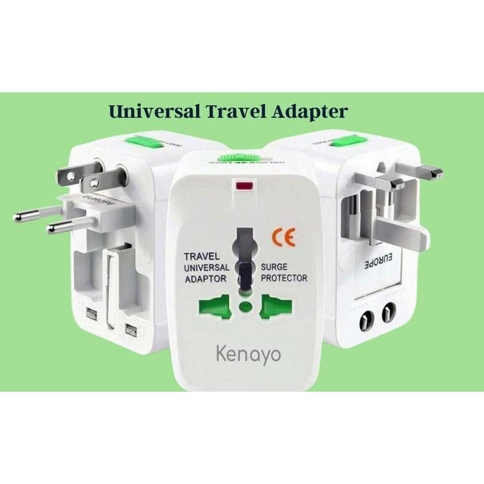 Adaptador de Corriente Universal Kenayo - Cargador de Viaje Internacional