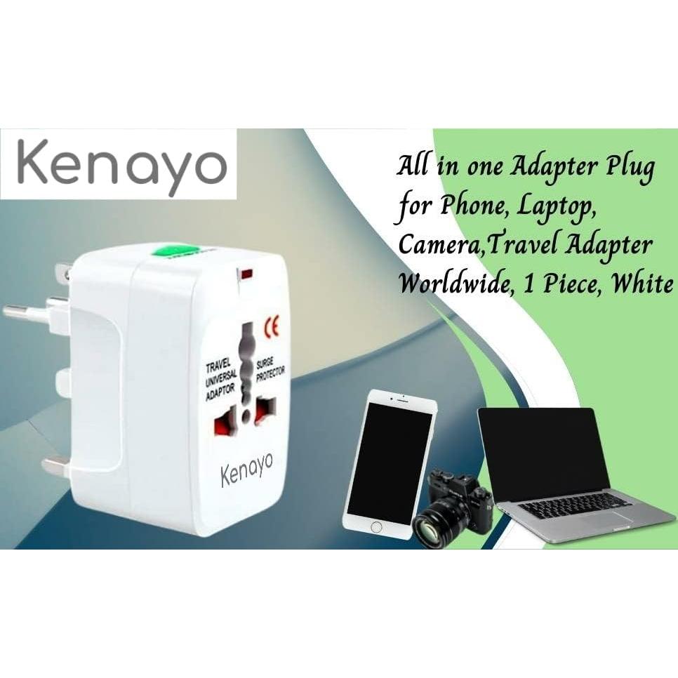 Adaptador de Corriente Universal Kenayo - Cargador de Viaje Internacional