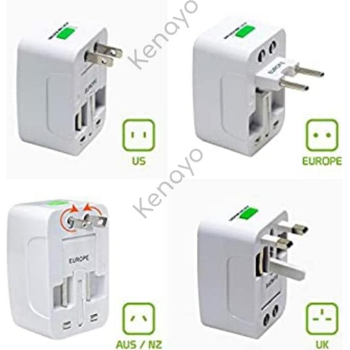 Adaptador de Corriente Universal Kenayo - Cargador de Viaje Internacional