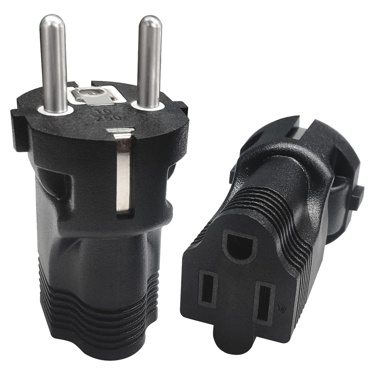 Adaptador de Viaje Tipo E/F Yinleader 2 Salidas 220V Europa