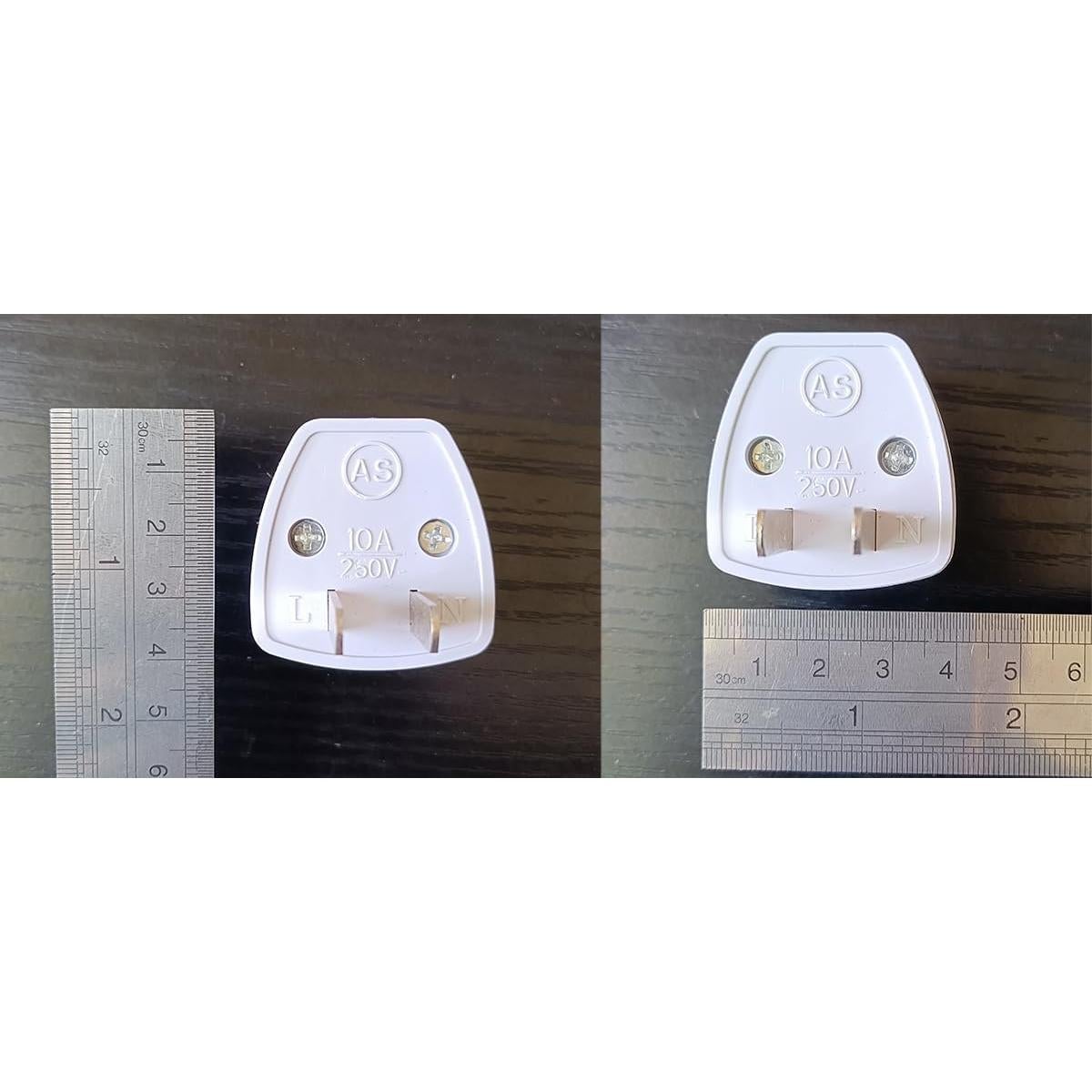 Adaptador de Enchufe de Poder 2 PZS Blanco - Viaje Mundial