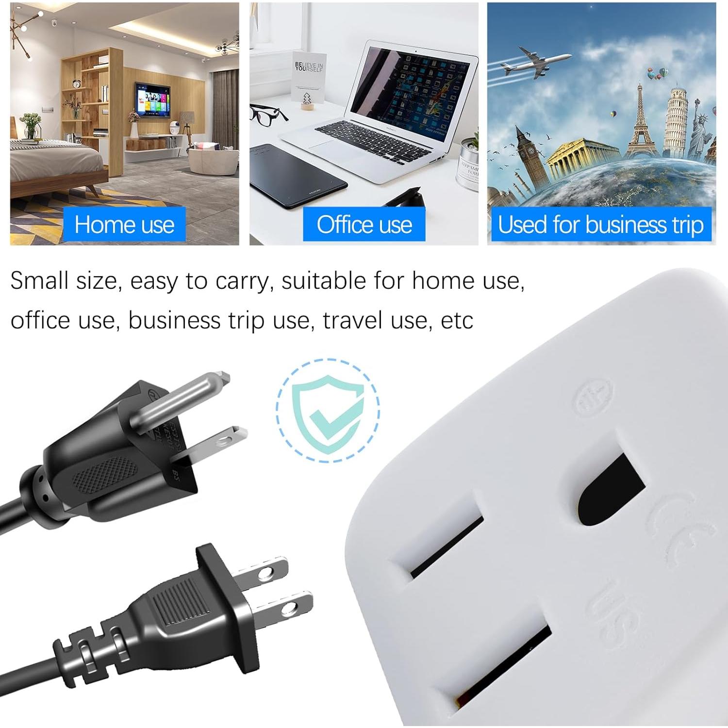 Adaptador de Enchufe Tipo G OFOAEEA 2 Pack EE. UU. a Reino Unido