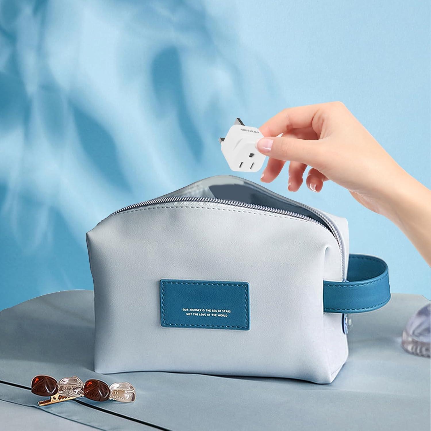 Adaptador de Enchufe Tipo G OFOAEEA 2 Pack EE. UU. a Reino Unido