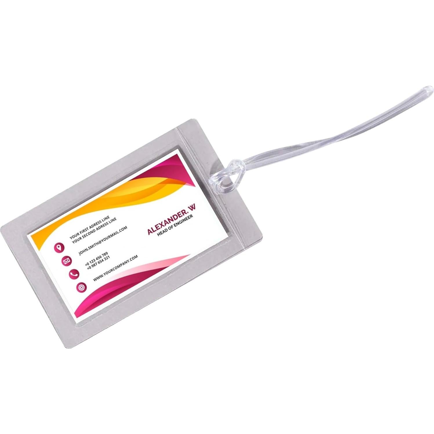 Etiquetas de Equipaje C-Line Cleer Adheer 10 unidades