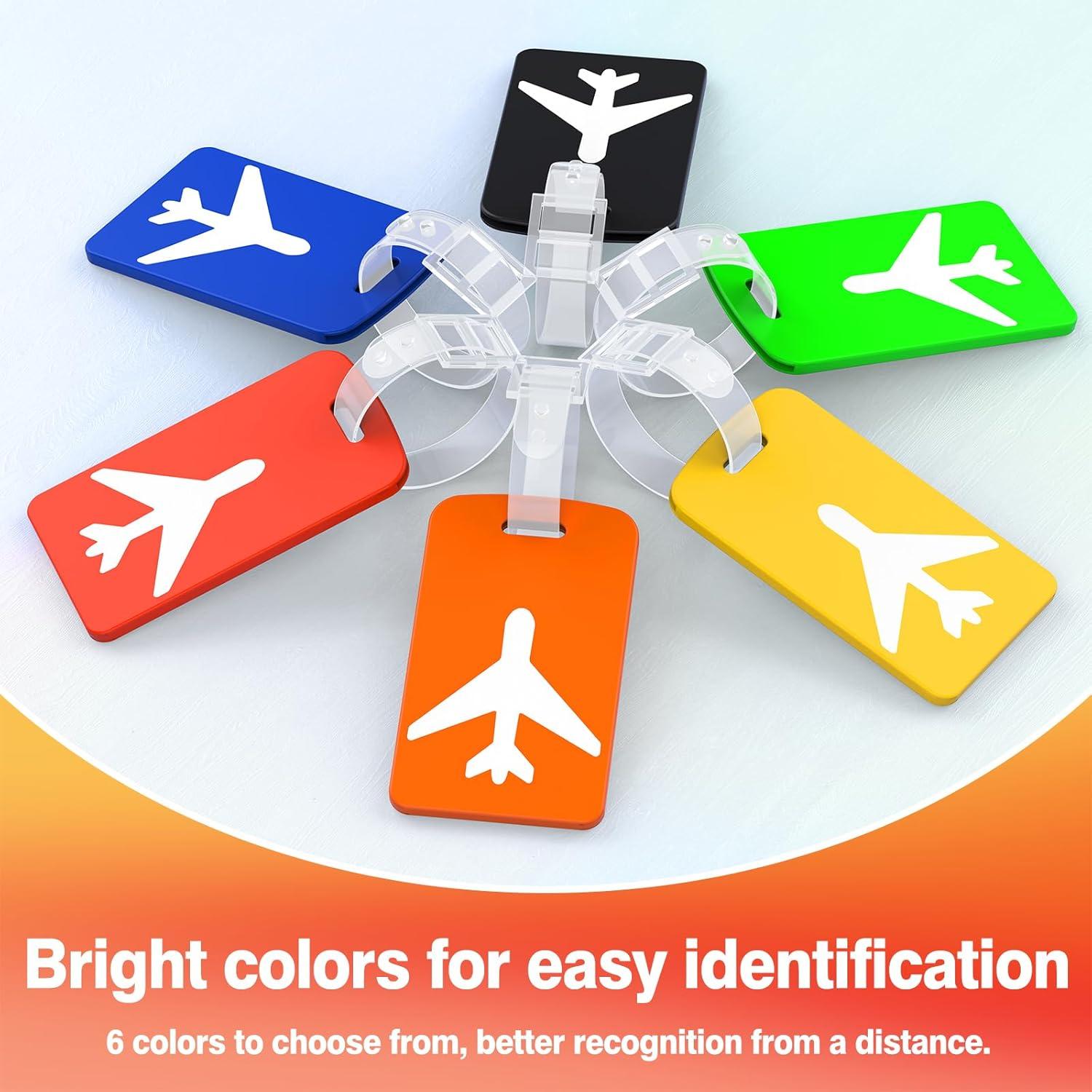 Etiquetas de Equipaje de Silicona Maromalife 2 Pack Naranja