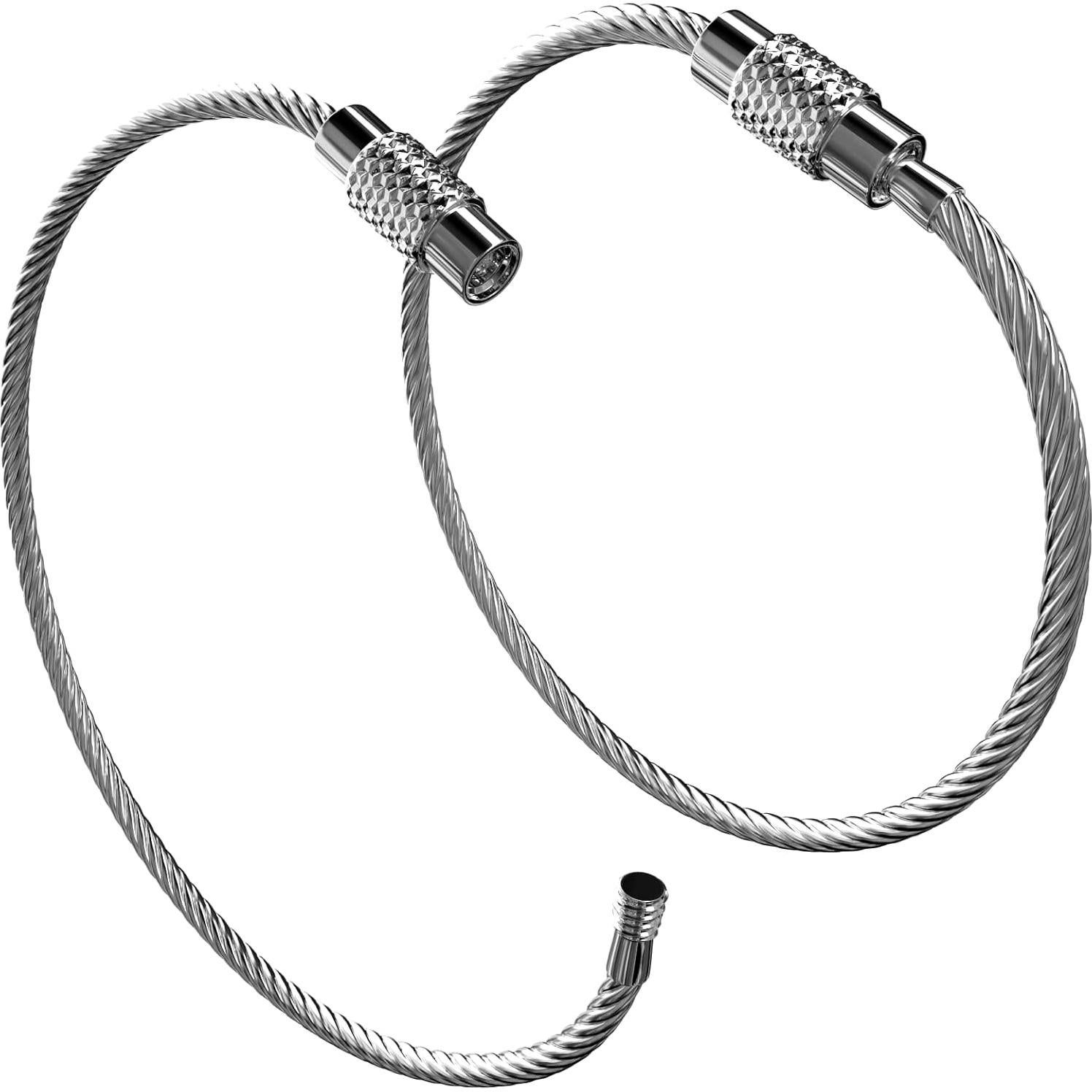 Etiquetas de Equipaje Shacke con Bucle de Acero (2pcs) Naranja