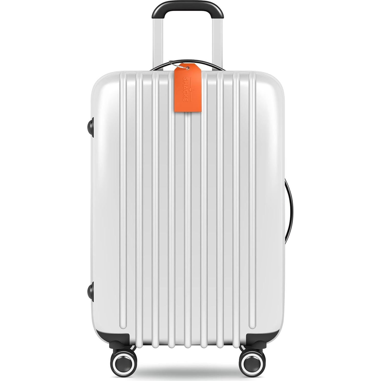 Etiquetas de Equipaje Shacke con Bucle de Acero (2pcs) Naranja