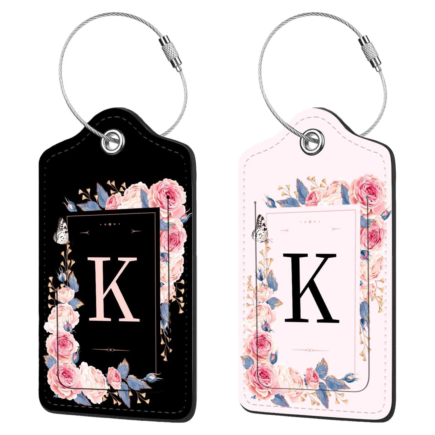 Etiquetas de Equipaje de Cuero PU Anikathy - 2 Pcs con Privacidad