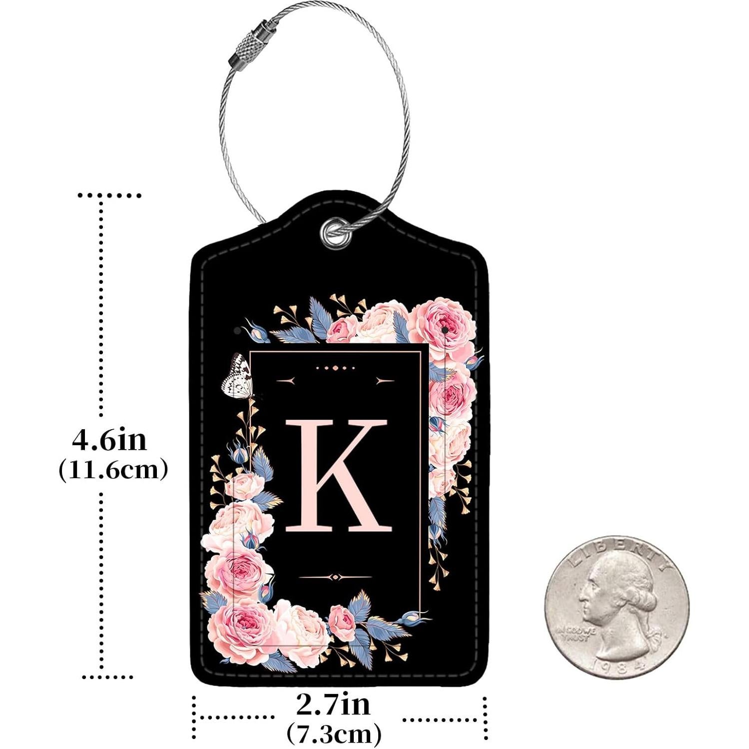 Etiquetas de Equipaje de Cuero PU Anikathy - 2 Pcs con Privacidad