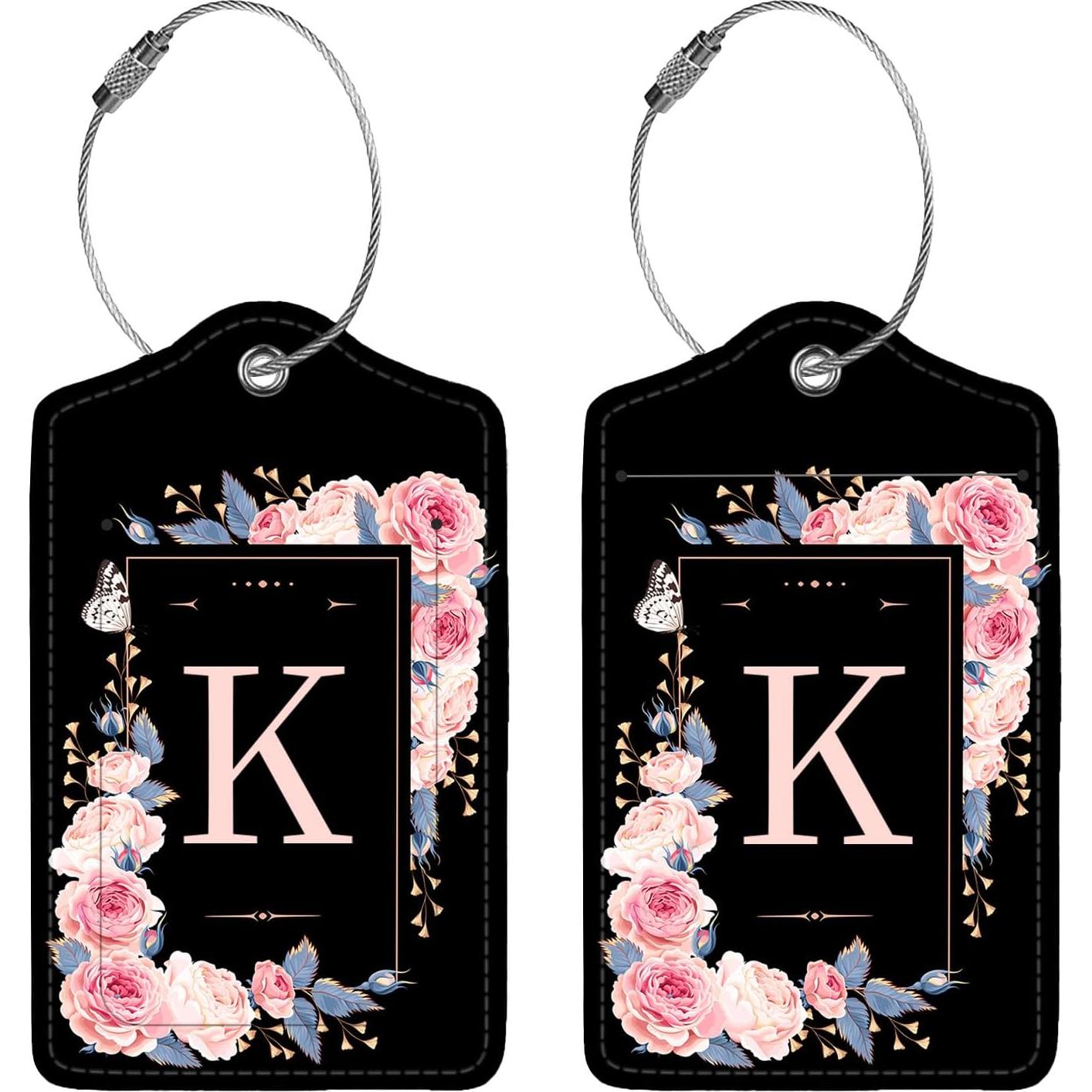 Etiquetas de Equipaje de Cuero PU Anikathy - 2 Pcs con Privacidad