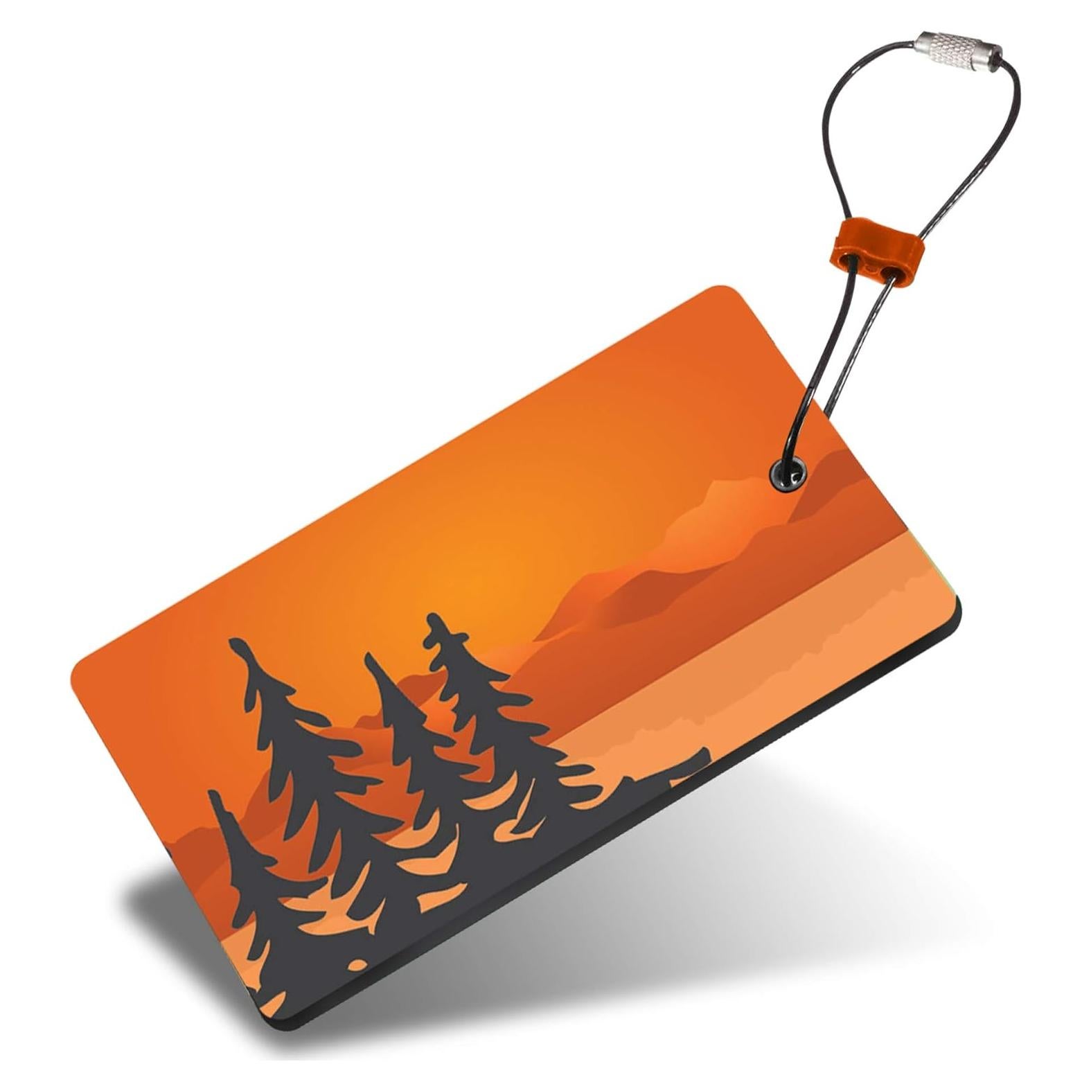 Etiqueta de Equipaje Lewis N. Clark TPU Naranjas 10.8x6.35cm