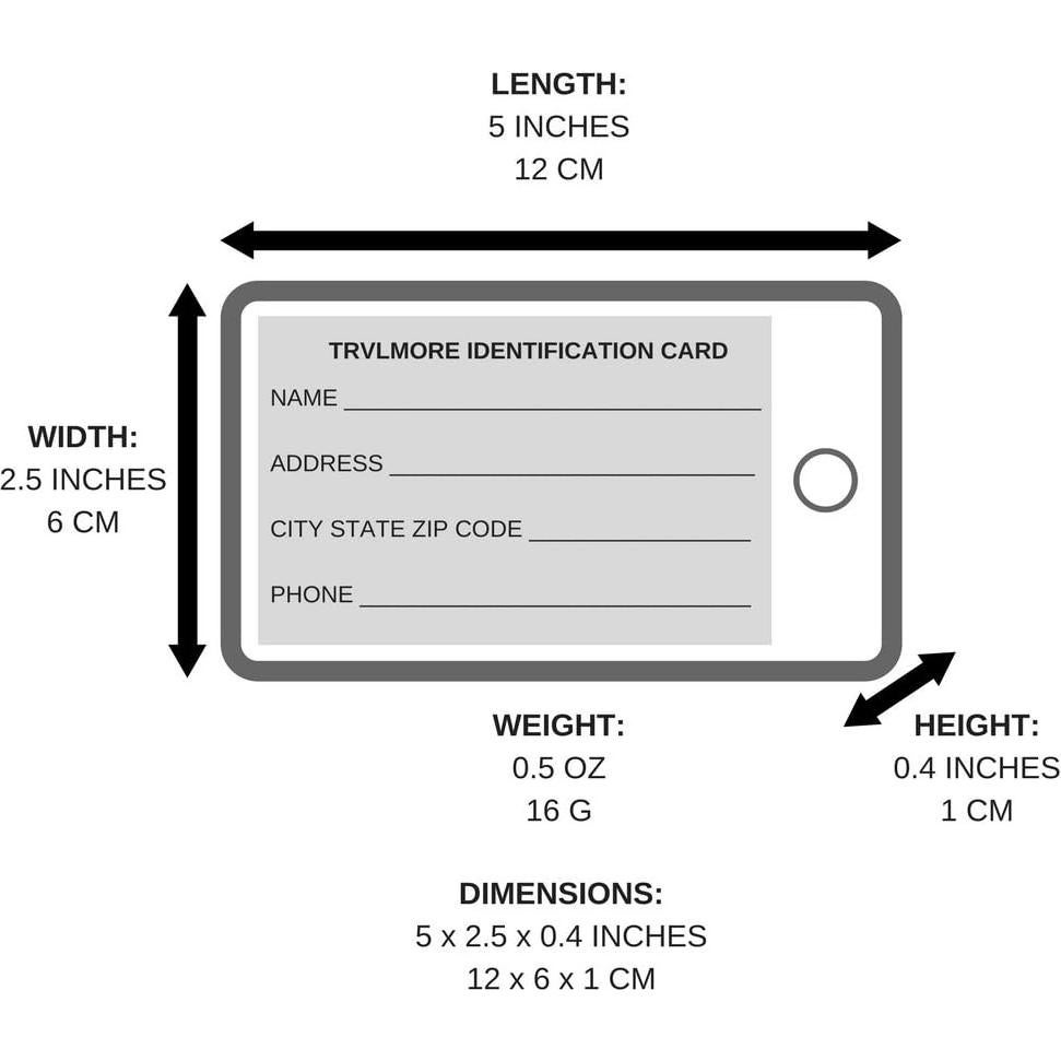 4 Etiquetas de Equipaje TravelMore Rosa Brillante Silicona