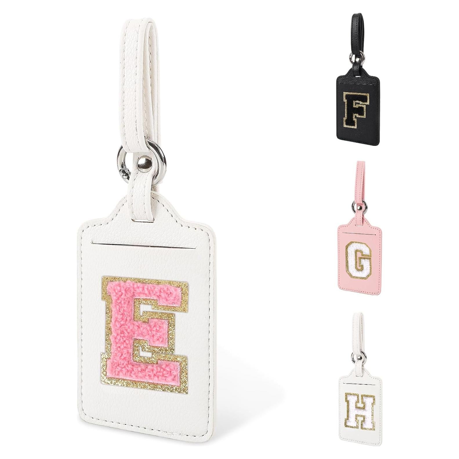 Etiqueta de Equipaje Personalizada Izuzta Letra E Cuero PU